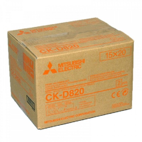 Mitsubishi Electric CKD820 Set con cartucho de tinta de sublimación y rollo de papel 